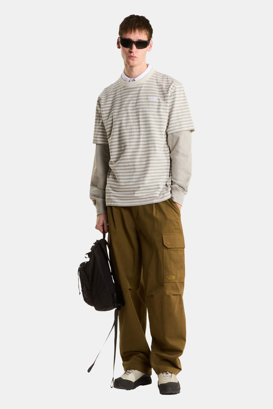 The North Face Vista Stripe T-Shirt Heren Off White/Stripes