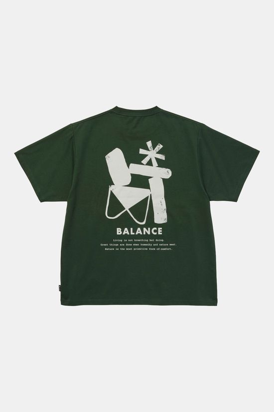 Snow Peak Elemental Balance T-shirt dark green