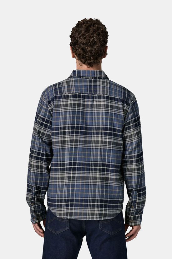 Patagonia Cotton In Conversion Fjord Flannel Blouse Mid Blue/Checks