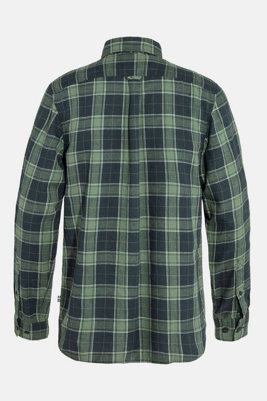Fjällräven Övik Travel Shirt LS Navy Blue/Green