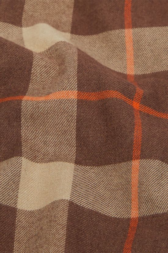 Mammut Alvra Longsleeve Shirt Heren Dark Brown/Beige