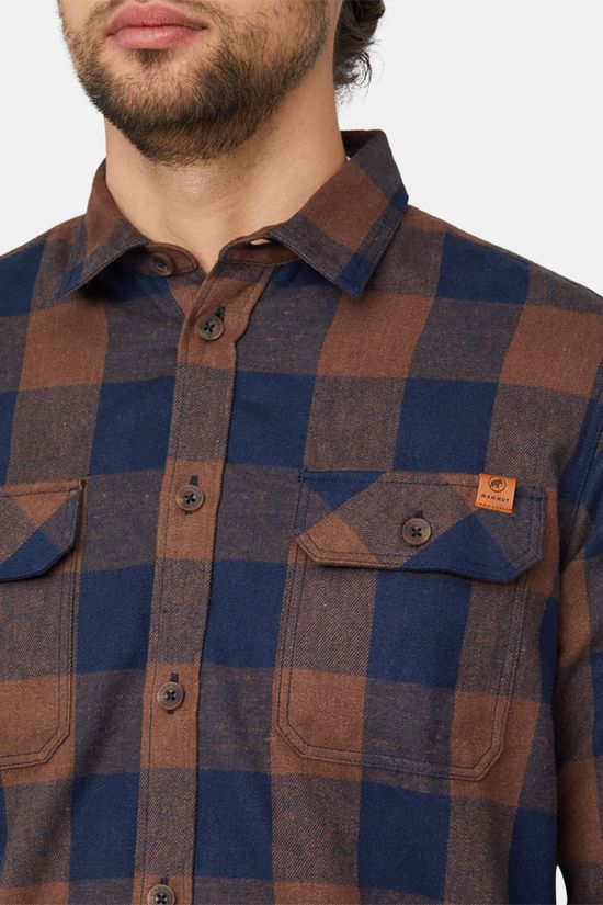 Mammut Tamaro Longsleeve Overshirt Dark Brown/Navy Blue