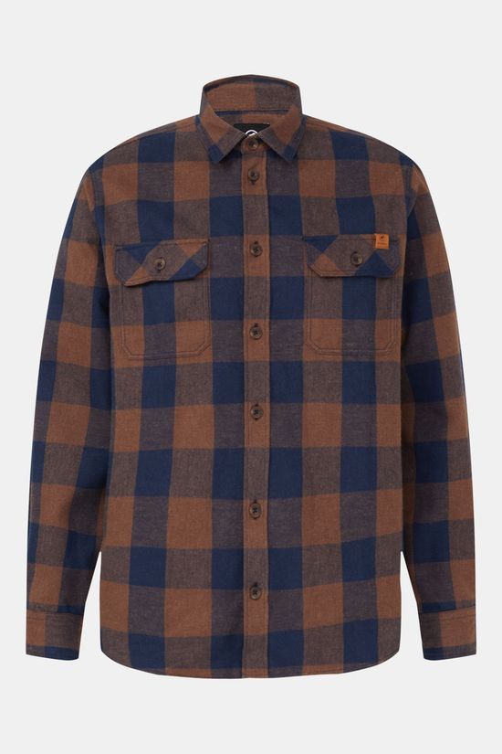 Mammut Tamaro Longsleeve Overshirt Dark Brown/Navy Blue