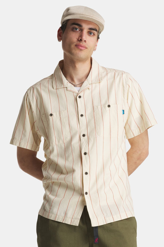 KAVU Island Bound T-Shirt Sand Brown/Stripes