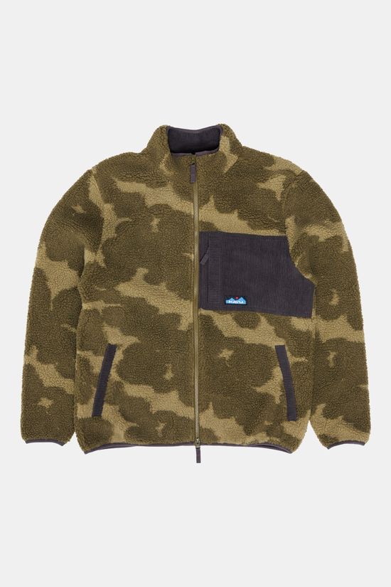 KAVU Wayside Sherpa Fleecevest dark khaki/mid khaki