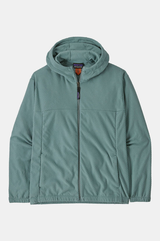 Patagonia Textured Fleece Hoody Fleecevest Mid Blue/Mid Blue