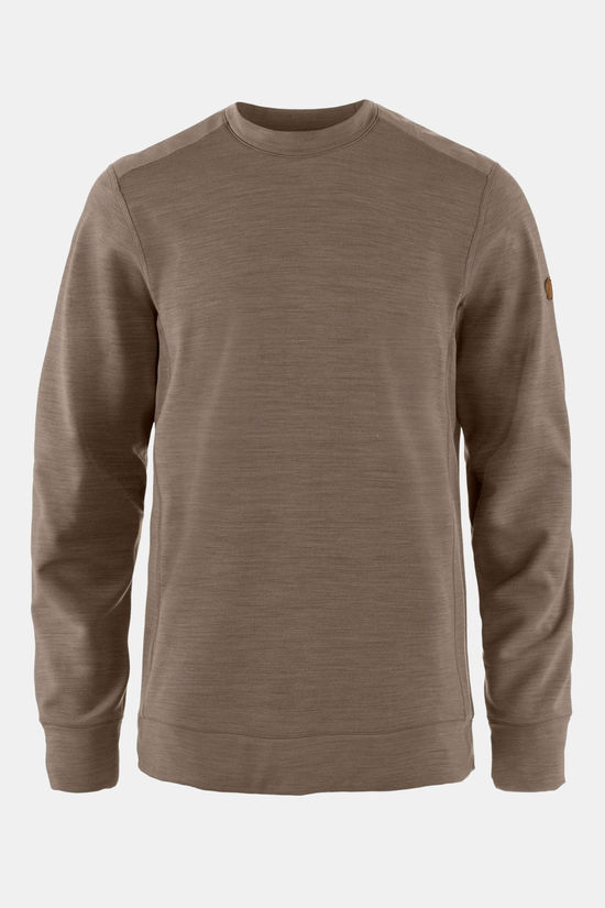 Fjällräven Keb Crew Neck Fleecetrui mid brown