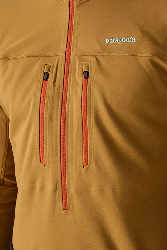 Patagonia R1 Ultralight Hoody Fleecevest mid brown