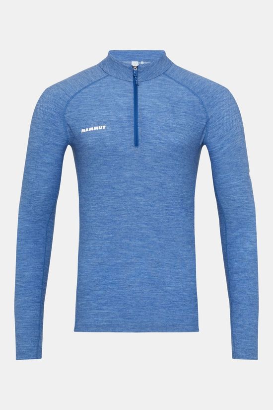 Mammut Tree Wool Thermal FL Half Zip Longsleeve Thermoshirt Heren Dark Blue/Marle