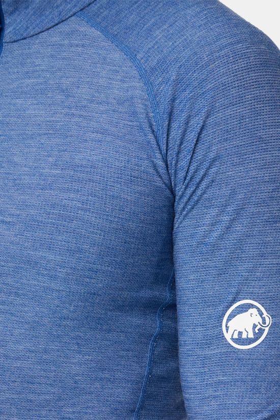 Mammut Tree Wool Thermal FL Half Zip Longsleeve Thermoshirt Heren Dark Blue/Marle