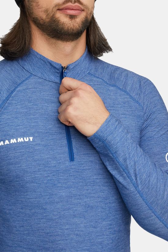 Mammut Tree Wool Thermal FL Half Zip Longsleeve Thermoshirt Heren Dark Blue/Marle