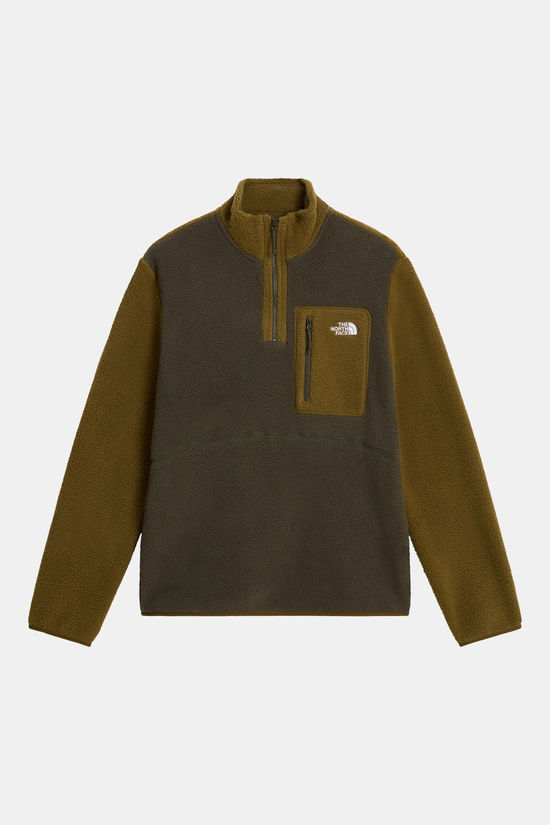The North Face Yumiori 1/4 Zip Fleecetrui Heren Mid Green/Mustard