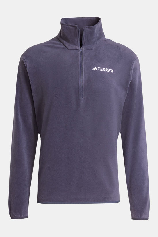 adidas Terrex Multi Essentials Half Zip Fleecetrui Heren dark purple