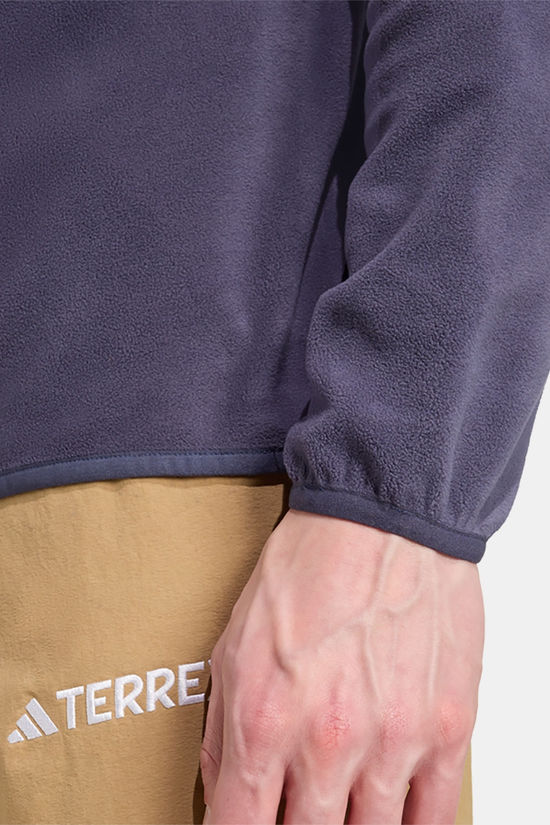 adidas Terrex Multi Essentials Half Zip Fleecetrui Heren dark purple