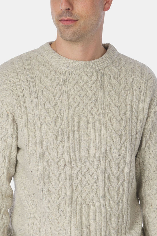 Ayacucho Vagur Cable Trui Stone/Marle