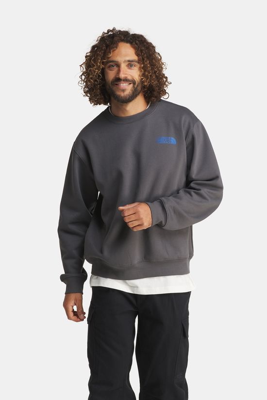 The North Face Retro Trail Relaxed Crewneck Graphic Trui Heren dark grey