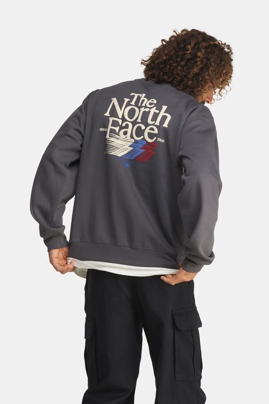The North Face Retro Trail Relaxed Crewneck Graphic Trui Heren dark grey
