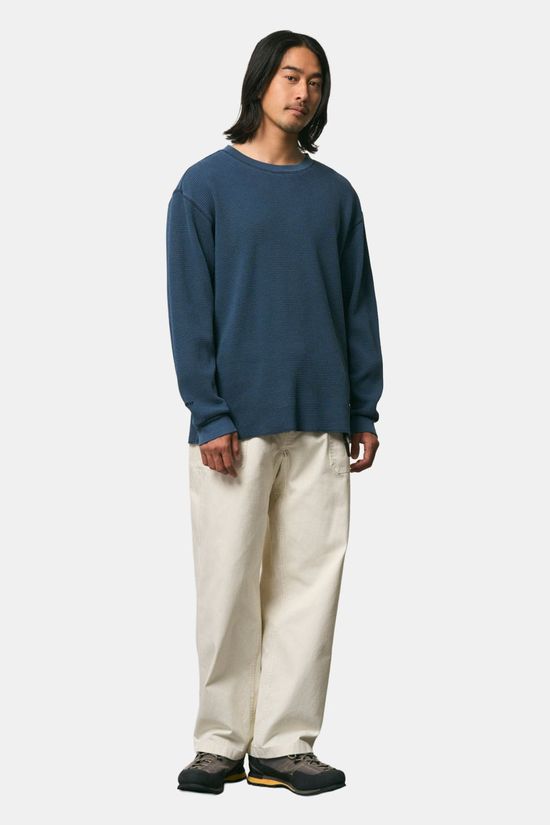 GRAMICCI Waffle Crew Trui Navy Blue