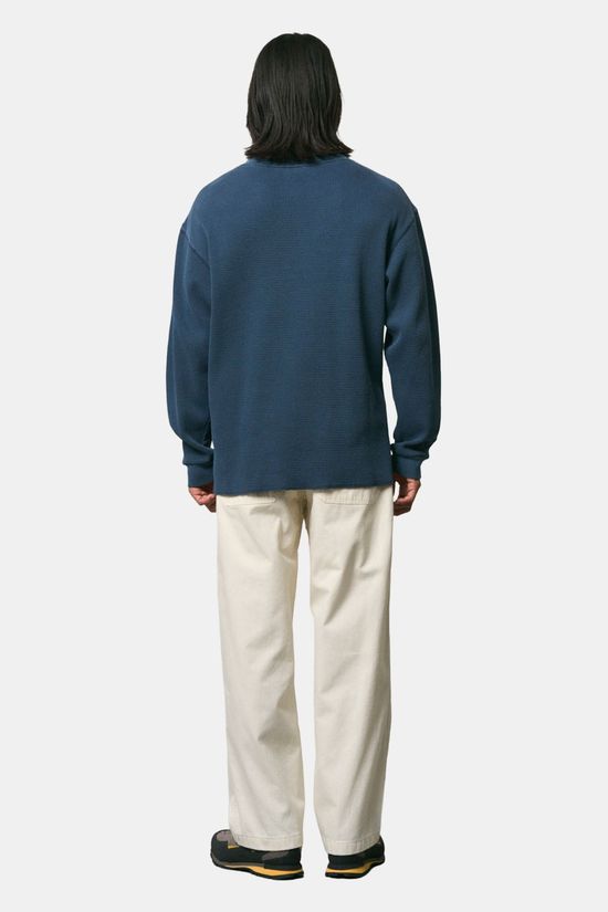 GRAMICCI Waffle Crew Trui Navy Blue