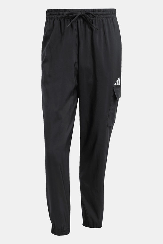 adidas Essentials Small Logo Cargo Joggers black/white