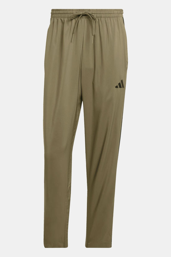 adidas Essentials 3-Stripes Stanford Open Hem Broek dark green