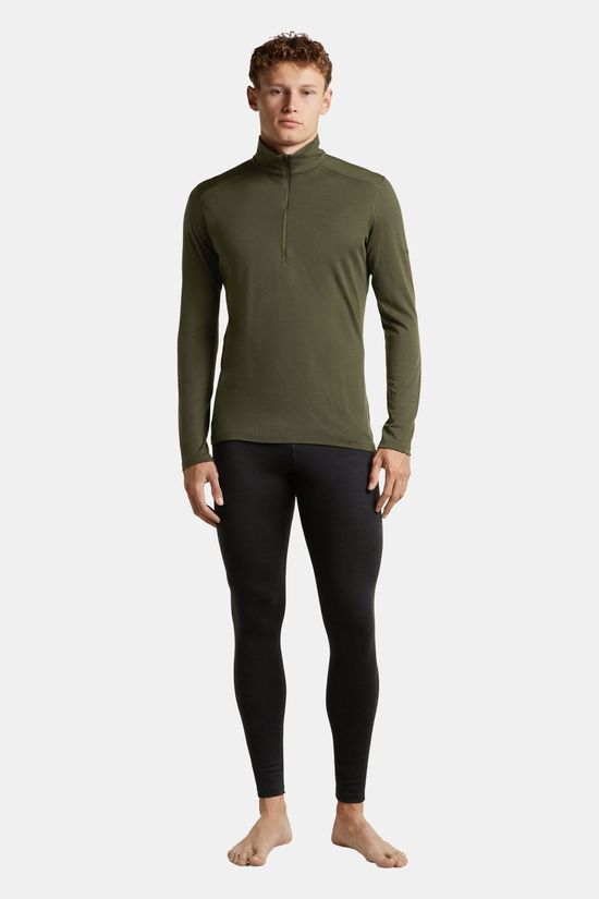 icebreaker 200 Oasis LS Half Zip dark khaki