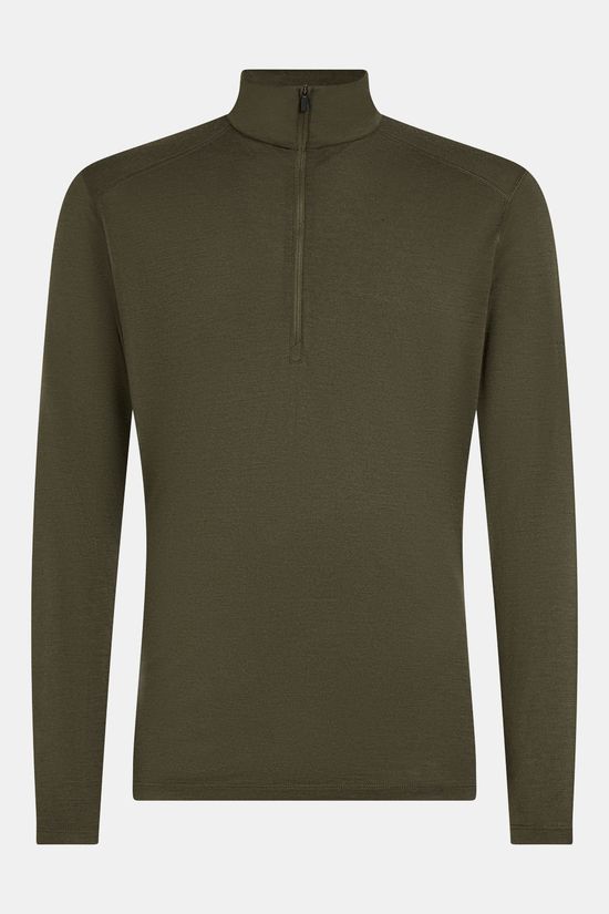 icebreaker 200 Oasis LS Half Zip dark khaki