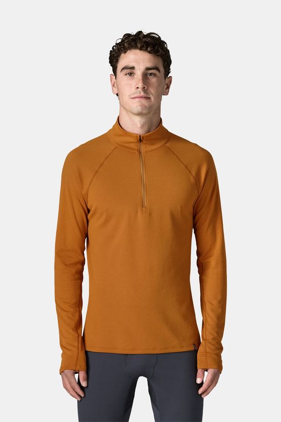 Patagonia Capilene Midweight Zip-Neck Thermoshirt mid brown