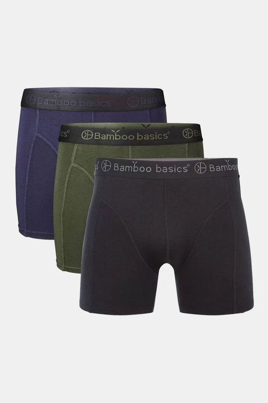 Bamboo Basics Rico Boxershort 3-Pack Black/Army/Navy