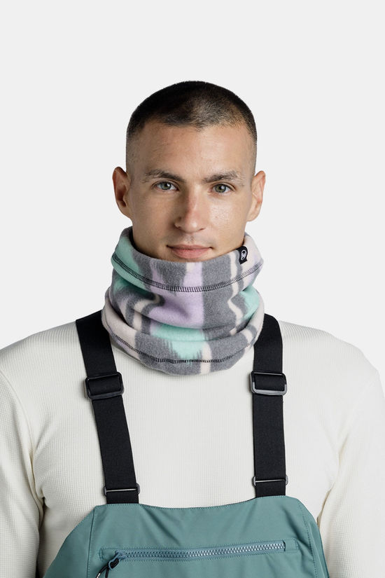 Buff Polar Prints Neckwarmer Cusha Multi Col Turquoise/Light Purple