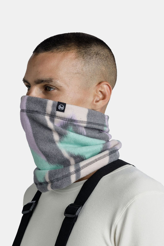 Buff Polar Prints Neckwarmer Cusha Multi Col Turquoise/Light Purple