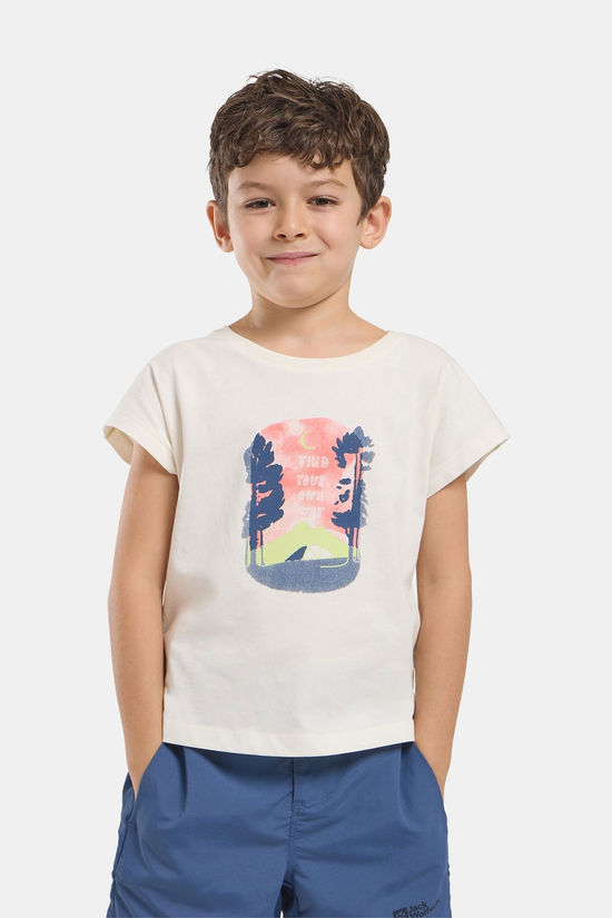 Jack Wolfskin Graphic Girls T T-Shirt Junior white