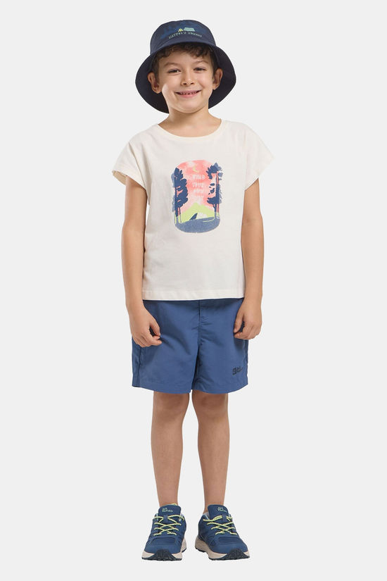 Jack Wolfskin Graphic Girls T T-Shirt Junior white
