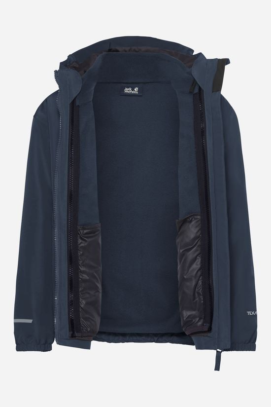Jack Wolfskin Iceland 3-In-1 Jas Kind Navy Blue