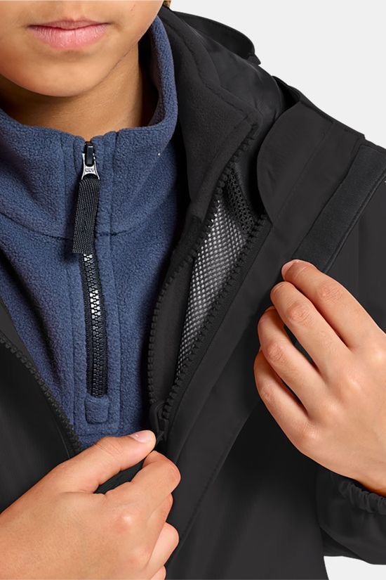 Jack Wolfskin Iceland 3-In-1 Jas Kind black