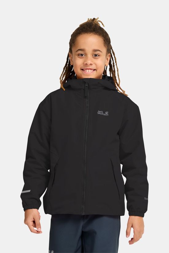 Jack Wolfskin Iceland 3-In-1 Jas Kind black