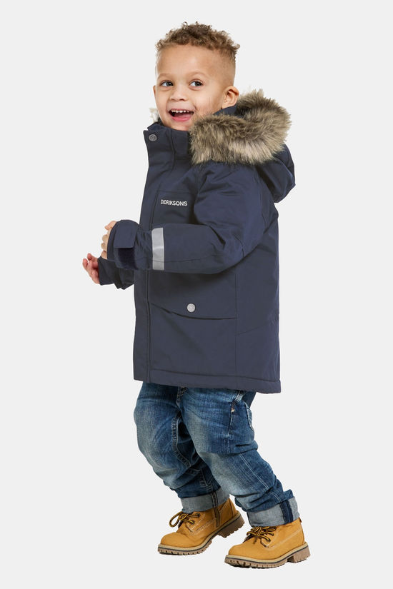 Didriksons Bjärven Parka Junior Navy Blue