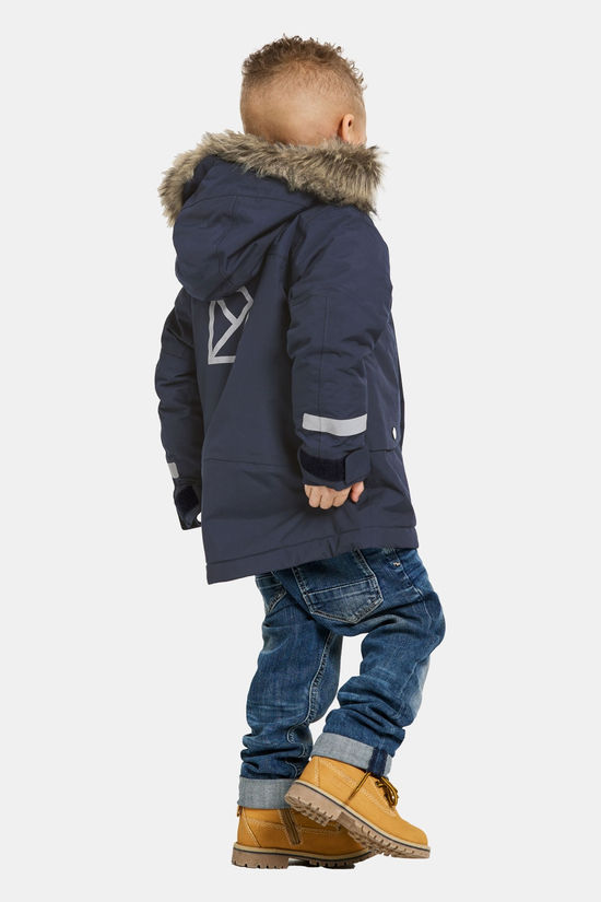 Didriksons Bjärven Parka Junior Navy Blue