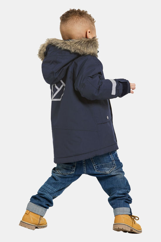 Didriksons Bjärven Parka Junior Navy Blue