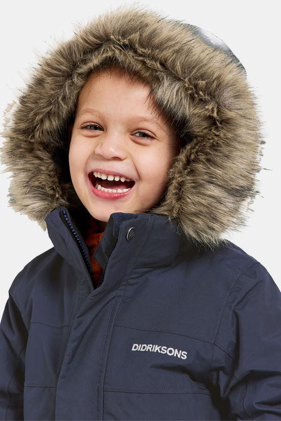 Didriksons Bjärven Parka Junior Navy Blue
