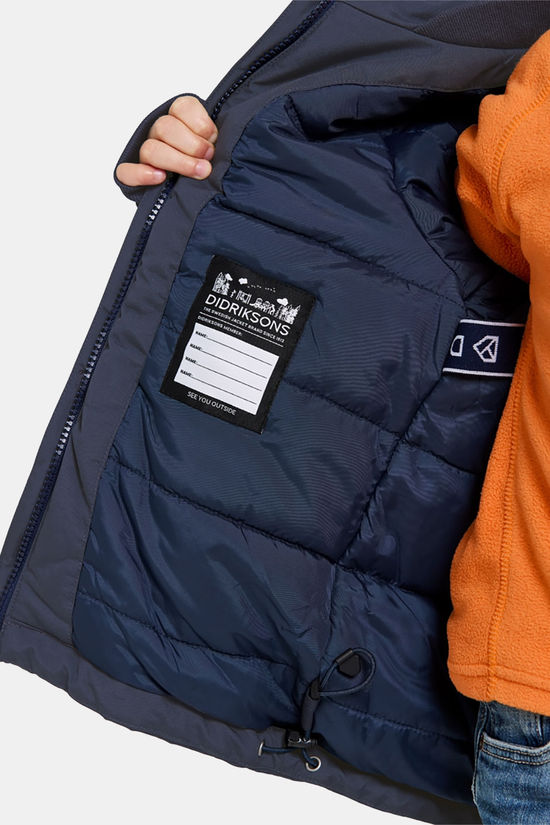Didriksons Bjärven Parka Junior Navy Blue