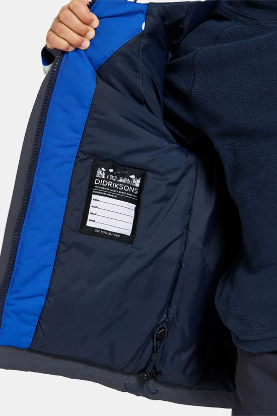 Didriksons Neptun Gevoerde Jas Junior Navy Blue