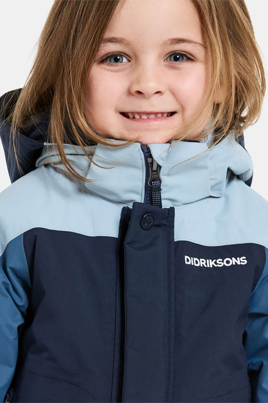 Didriksons Neptun Gevoerde Jas Junior Navy Blue