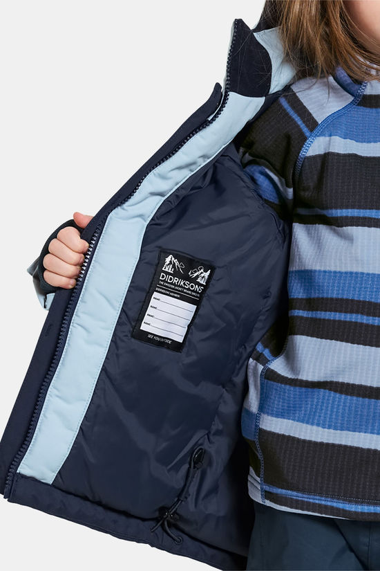 Didriksons Neptun Gevoerde Jas Junior Navy Blue