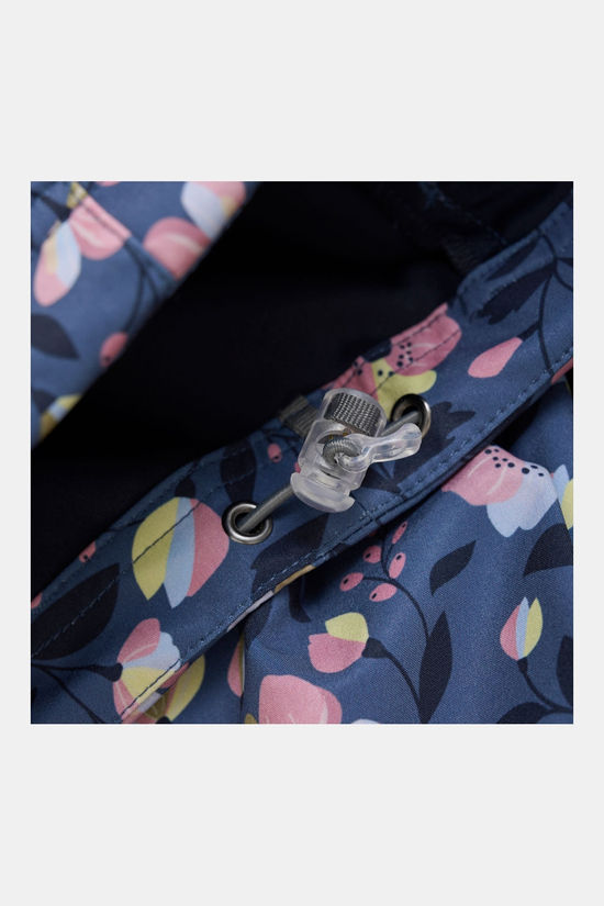 Color Kids Softshell All Over Print Softshell Jas Junior Dark Blue/Ass. Flower