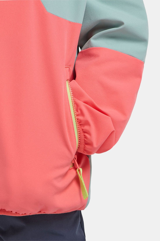 Jack Wolfskin Turbulence Hooded Softshell Jas Junior Fuchsia/light green