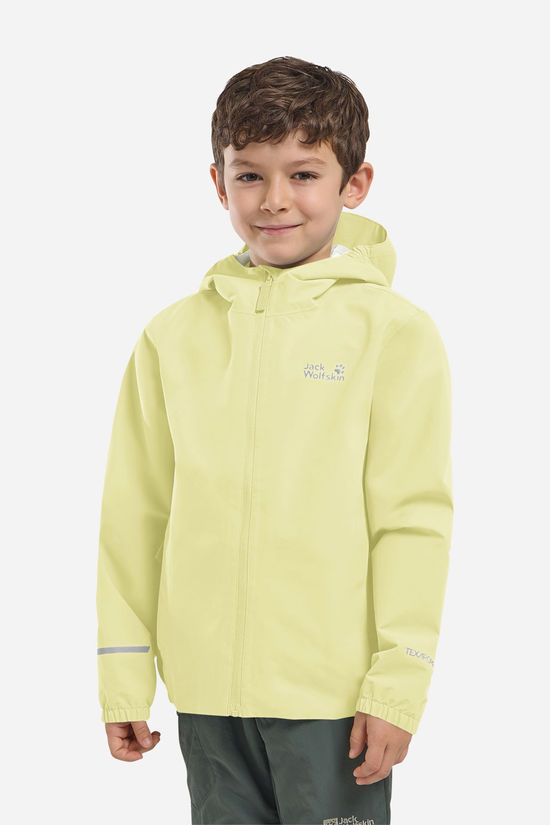 Jack Wolfskin Flaze Jacket K Hardshell Jas Junior light yellow
