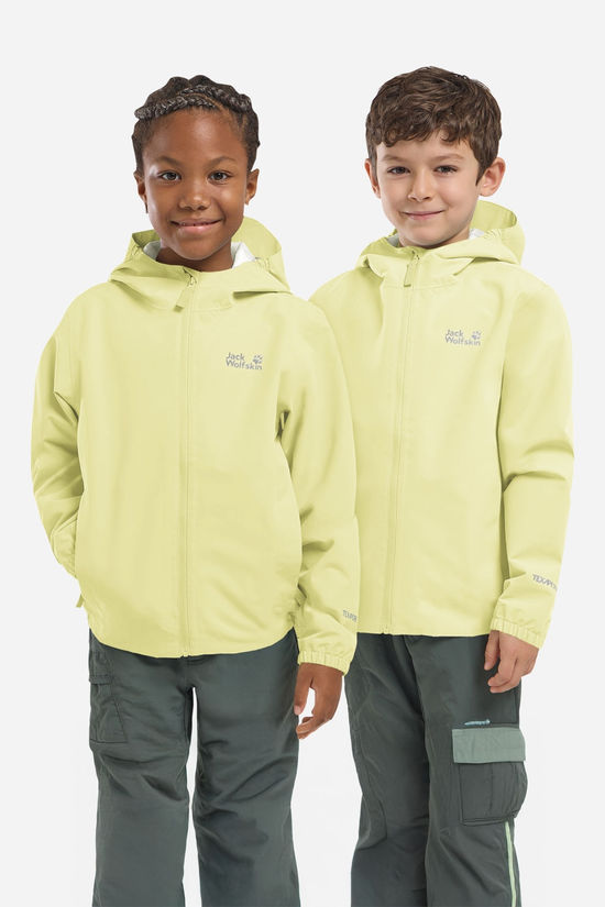 Jack Wolfskin Flaze Jacket K Hardshell Jas Junior light yellow