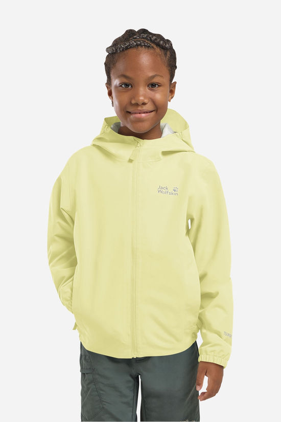 Jack Wolfskin Flaze Jacket K Hardshell Jas Junior light yellow