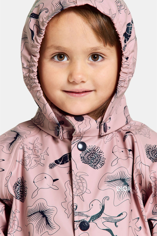 Didriksons Slaskeman Pr Kd 9 Hardshell Jas Junior Light Pink/Assorted / Mixed